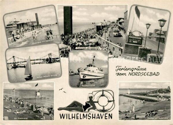 Wilhelmshaven Strand Aquarium Kaiser Wilhelm Brücke P