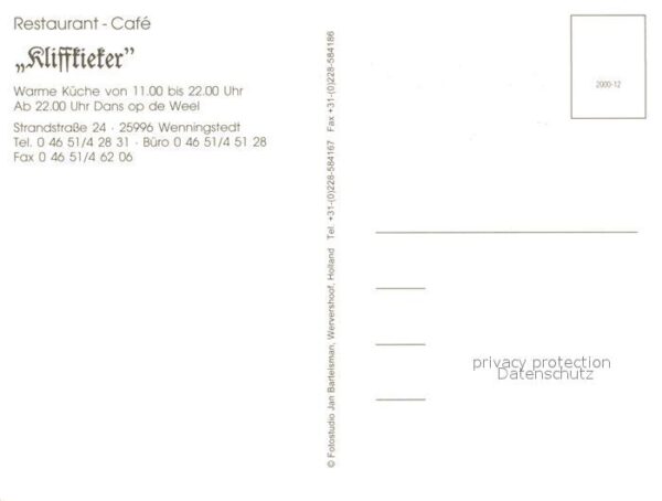 Wenningstedt Sylt Cafe Restaurant Kliffkieker – Bild 2