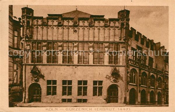 Koeln Rhein Gürzenich Gebäude