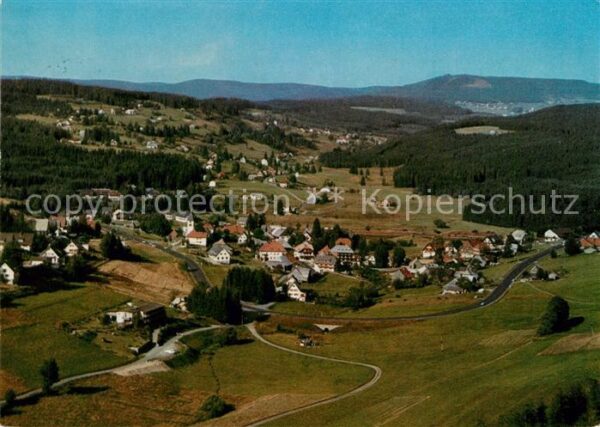 Altglashuette Schwarzwald Fliegeraufnahme mit Falknau