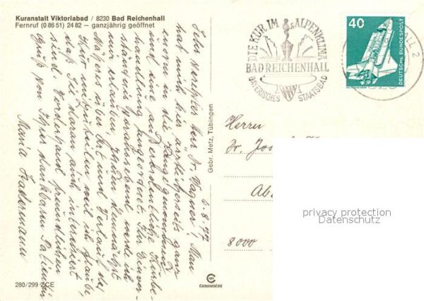Bad Reichenhall Fliegeraufnahme Kuranstalt Viktoriabad – Bild 2