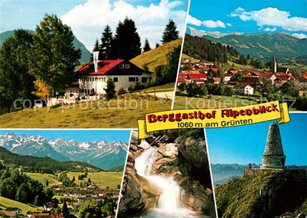 Gruenten Berggasthof Alpenblick Burgberg bei Son