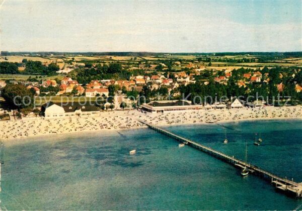 Groemitz Ostseebad Fliegeraufnahme Strand Seebrücke