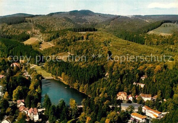 Bad Sachsa Harz Fliegeraufnahme mit See