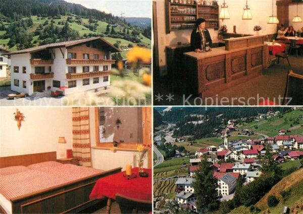 Flirsch Pension Kristall Fliegeraufnahme