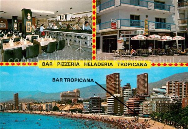 Benidorm Tropicana Pizzeria Bar Fliegeraufnahme