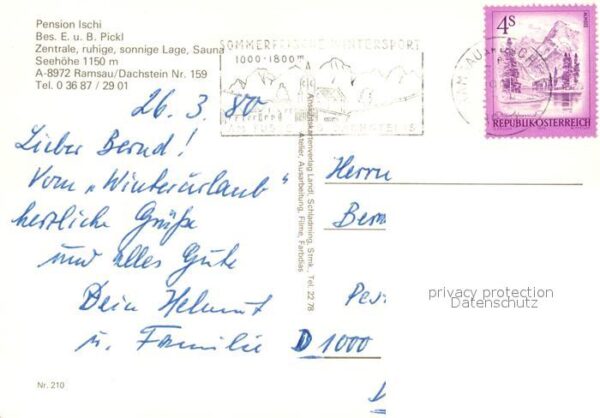 Ramsau Dachstein Steiermark Pension Ischi – Bild 2