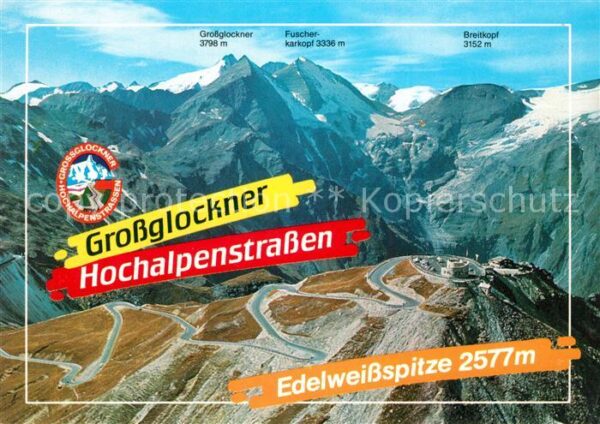 Grossglockner Fliegeraufnahme Edelweißspitze Hochalpe