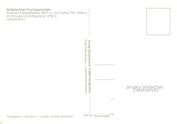 Grossglockner Fliegeraufnahme Edelweißspitze Hochalpe – Bild 2
