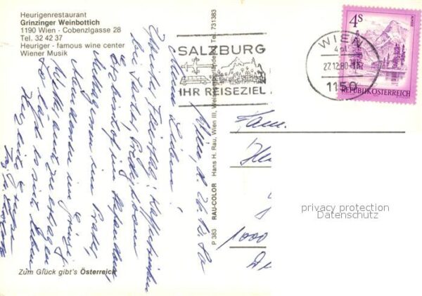Wien Heurigenrestaurant Grinzinger Weinbotti – Bild 2
