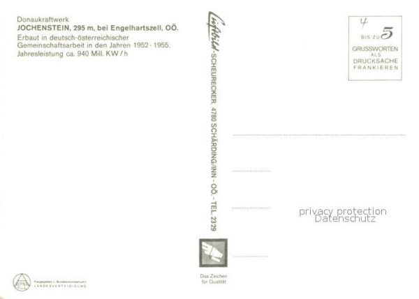 Jochenstein Niederbayern Fliegeraufnahme Donaukraftwerk – Bild 2