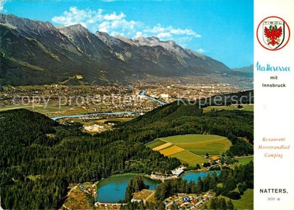 Natters Tirol Fliegeraufnahme Restaurant Moorstandbad