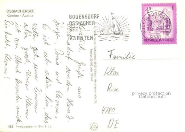 Ossiachersee Fliegeraufnahme Burgruine-Landskron – Bild 2