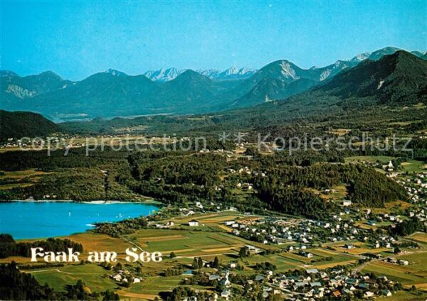 Faak am See Finkenstein Fliegeraufnahme Oberaichwald Latschach