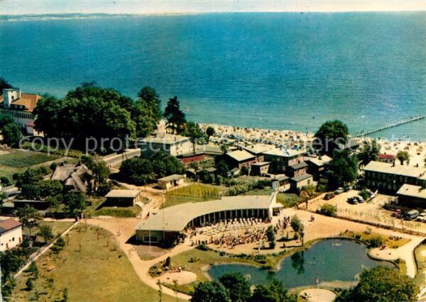 Haffkrug Ostseebad Fliegeraufnahme mit Strand