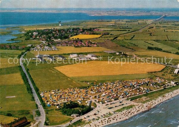 Grossenbrode Ostseebad Fliegeraufnahme mit Südstrand