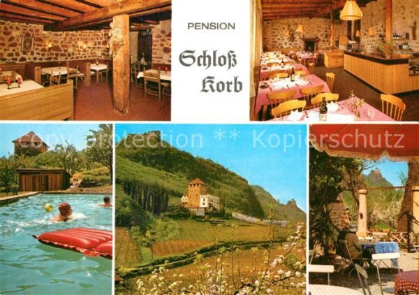 Eppan Suedtirol Pension Schloß Korb Pool