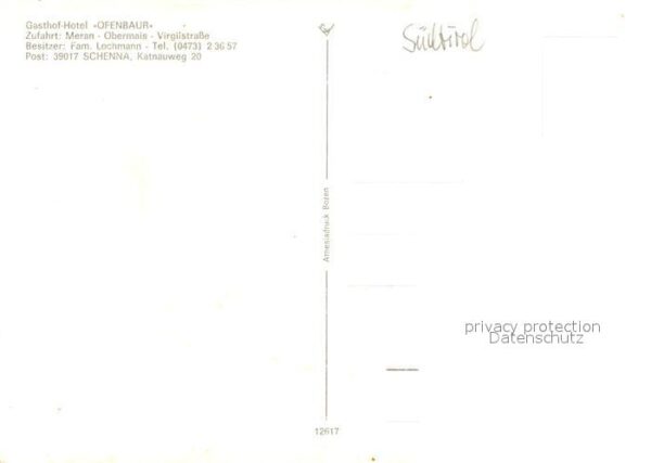 Schenna Meran Gasthof Hotel Ofenbaur – Bild 2