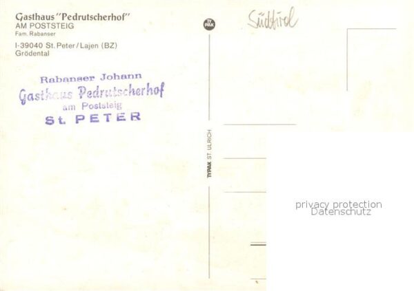 Lajen Bozen Gasthaus Pedrutscherhof am Poststeig – Bild 2