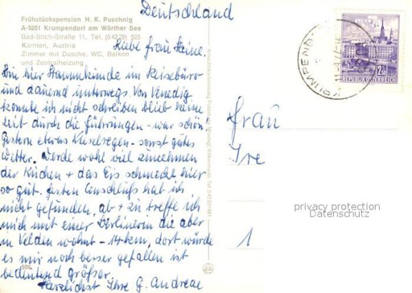Krumpendorf Woerthersee Pension H.K. Pusching – Bild 2