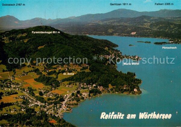 Reifnitz Woerthersee Fliegeraufnahme Wörthersee