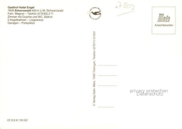 Simonswald Gasthaus Hotel Engel – Bild 2