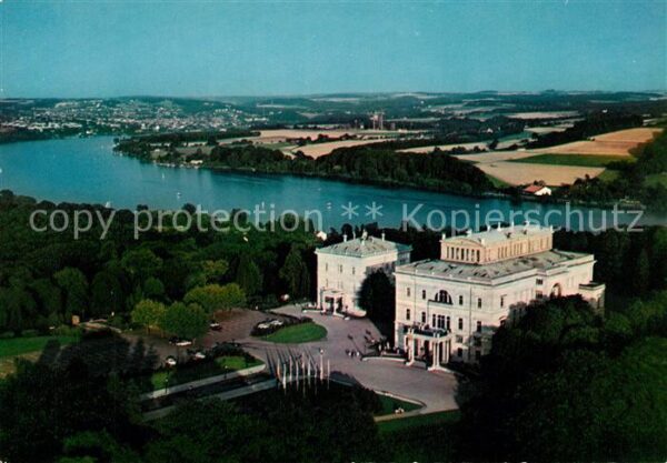 Essen Ruhr Fliegeraufnahme Villa Hügel mit Baldene