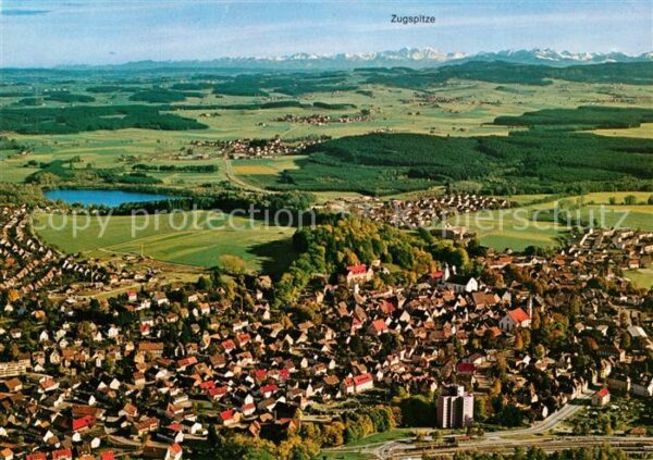 Leutkirch Fliegeraufnahme mit Zugspitze