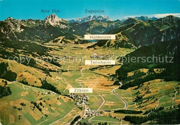 Zoeblen Tannheim Haldensee Zugspitze Rote-Flüh
