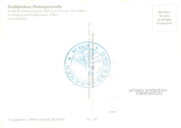 Grossglockner Fliegeraufnahme Hochalpenstrasse Edelwe – Bild 2