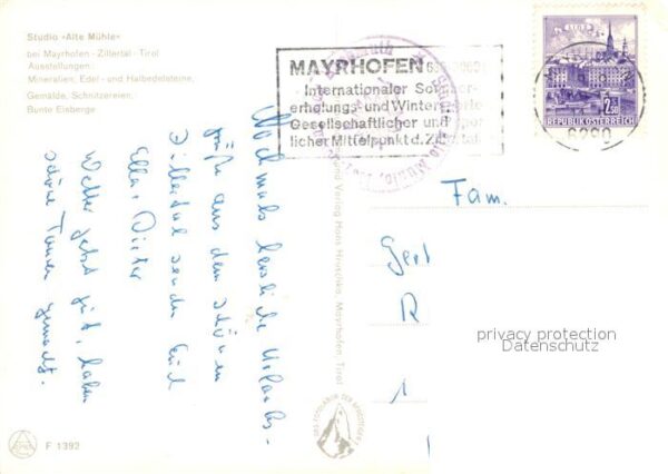 Mayrhofen Zillertal Wurzen Maxens Alte Mühle – Bild 2