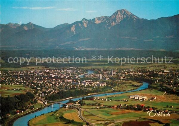 Villach Kaernten Fliegeraufnahme