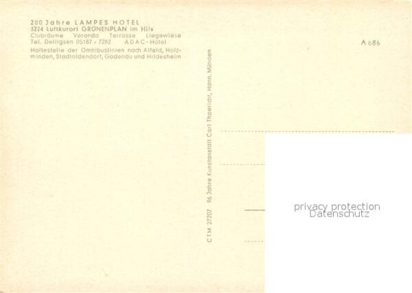 Gruenenplan Fliegeraufnahme Lampes Hotel – Bild 2