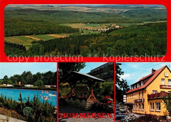 Hummersen Fliegeraufnahme Hotel Restaurant Zur Po