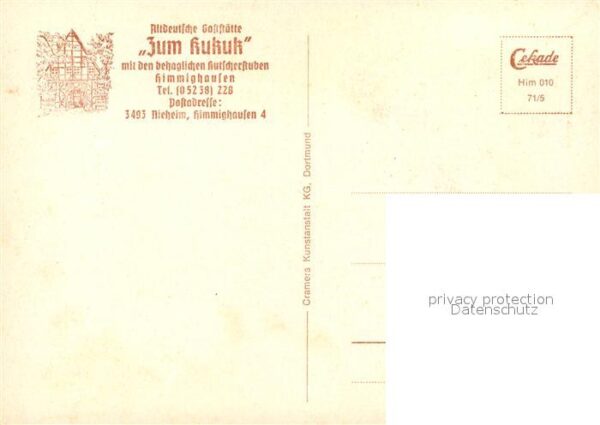 Himmighausen Altdeutsches Restaurant Kukuk – Bild 2