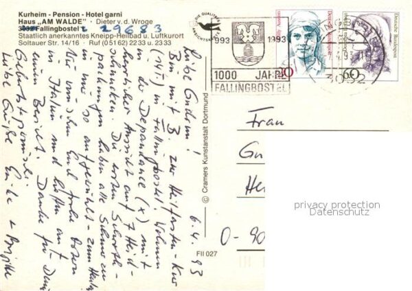 Fallingbostel Kurheim Pension Hotel Garni Am Walde – Bild 2