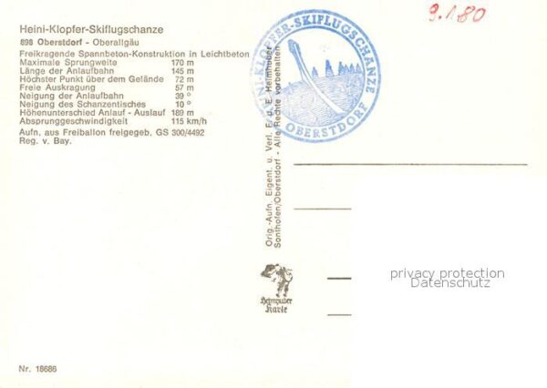 Oberstdorf Fliegeraufnahme Heini Klopfer Skiflugsc – Bild 2