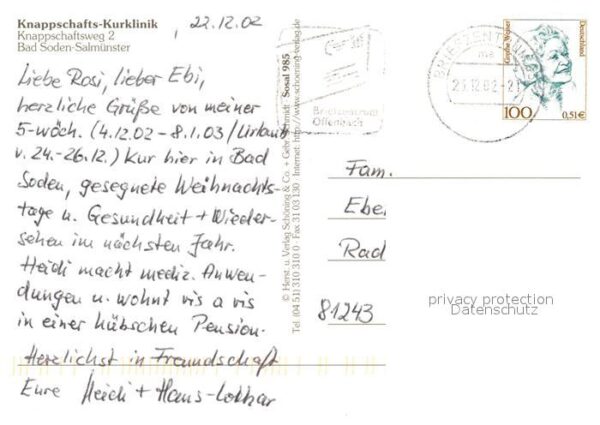 Salmuenster Bad Soden Knappschafts-Kurklinik – Bild 2
