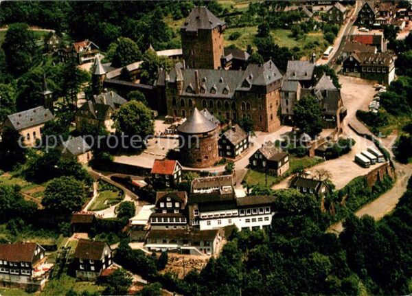 Schloss Burg Wupper Fliegeraufnahme Wahrzeichen des Bergisc
