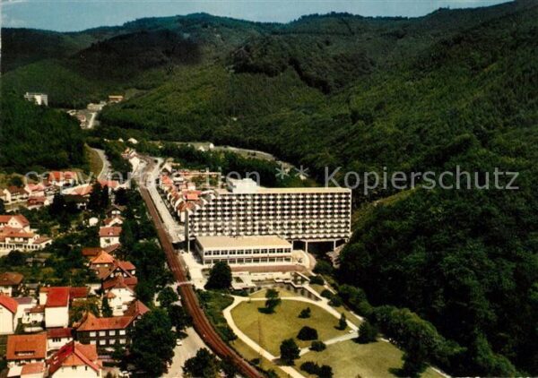 Bad Lauterberg Fliegeraufnahme Promenade mit Hotel udn