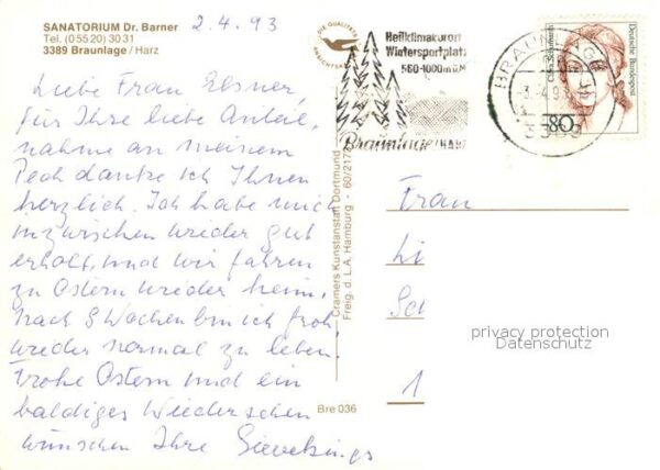 Braunlage Sanatorium Dr. Barner – Bild 2