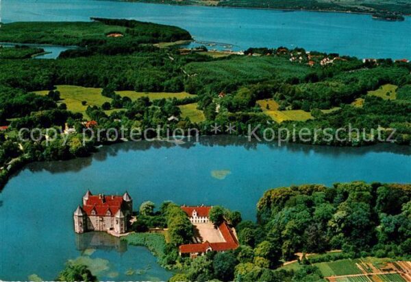 Gluecksburg Ostseebad Fliegeraufnahme mit Schloß Flensburger-