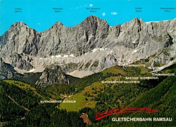 Ramsau Berchtesgaden Fliegeraufnahme Dachstein Südwänden