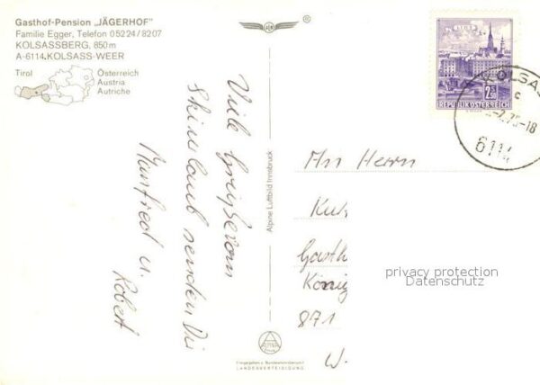 Kolsass Gasthaus Jägerhof Kolsassberg Skigebiet – Bild 2