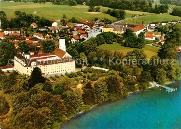Bernried Starnberger See Fliegeraufnahme Kloster und Bildungshau