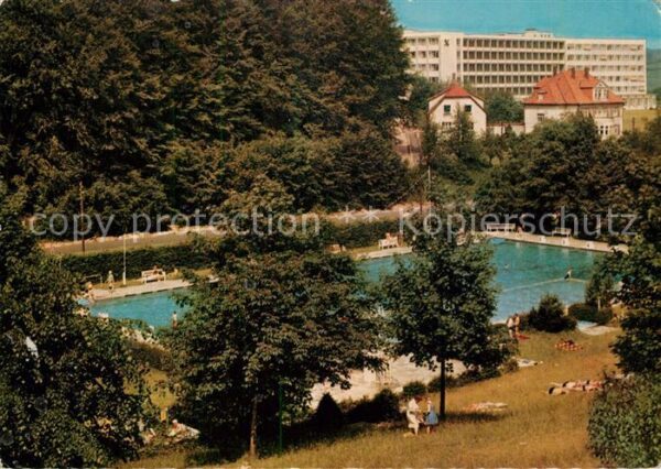 Bad Driburg Freibad mit BfA-Heim