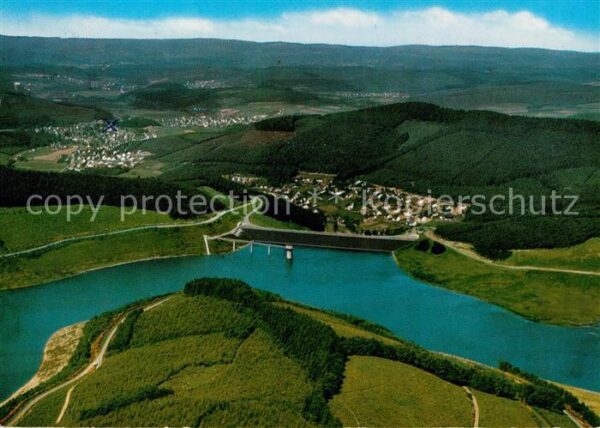 Brauersdorf Netphen Fliegeraufnahme Obernau-Talsperre