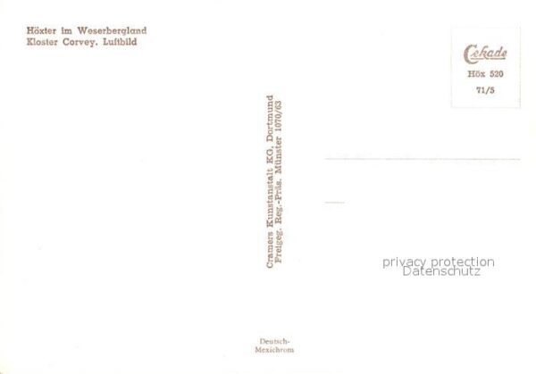 Hoexter Weser Fliegeraufnahme Kloster Corvey – Bild 2