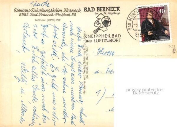 Bad Berneck Siemens Erholungsheim Berneck – Bild 2