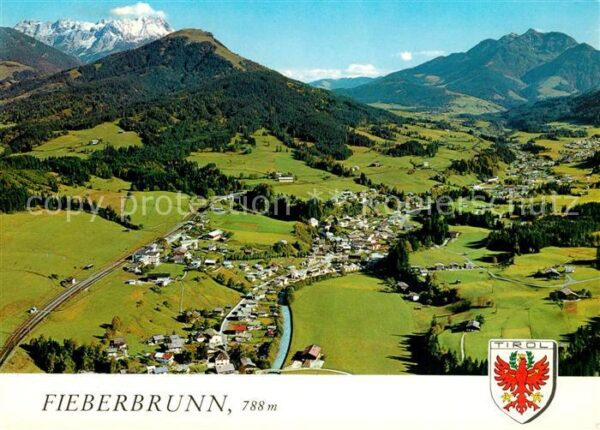 Fieberbrunn Tirol Fliegeraufnahme